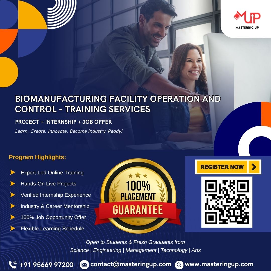 Biomanufacturing Facility Operation and Control - Training Services